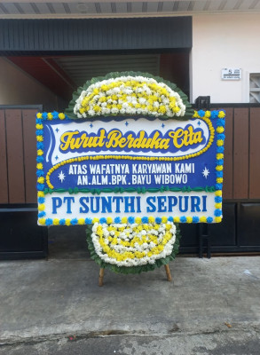 Papan Bunga Duka di Beji